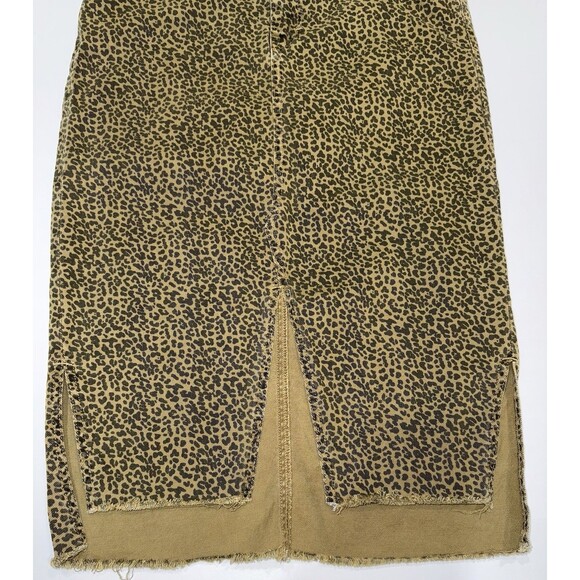 Zara Leopard Print Pencil Skirt - Picture 2 of 7